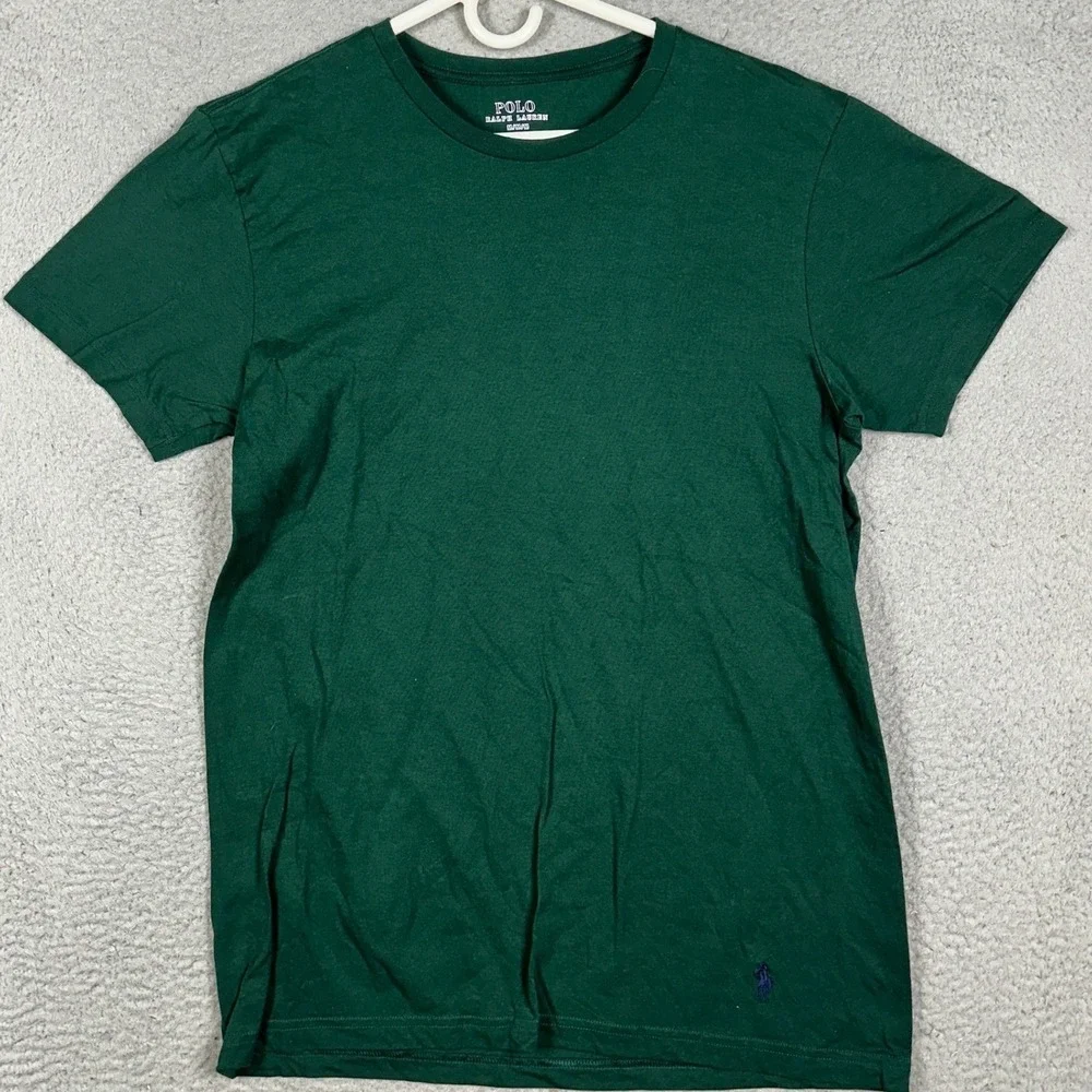 Polo Ralph Lauren T-Shirt Mens Medium Forest Green Classic Fit Short Sleeve Tee